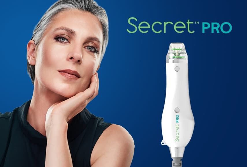 Secret PRO RF microneedling device and model