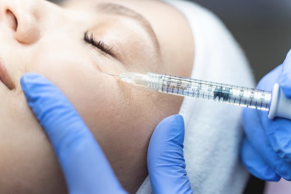 Dermal filler injection treatment